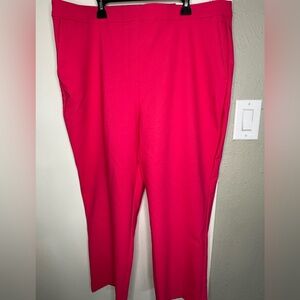 Rachel Zoe Fuchsia Hi-Rise Slim Leg Trousers